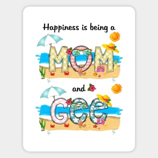 Happiness Is Being A Mom And Gee Summer Beach Happy Mother's Day Magnet